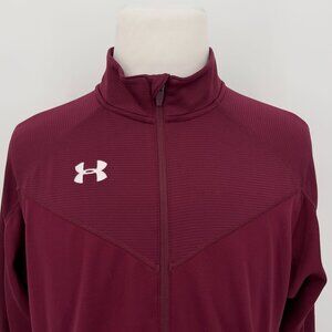 Under Armour Men's Pullover Full Zip Sweatshirt Jacket L Large Loose Fit Polyest